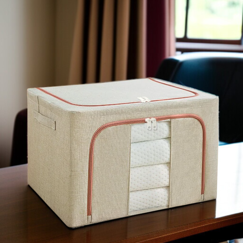 철골 대용량 두꺼운 수납함 가시 의류 수납함 단일창 수납함 투명 수납함