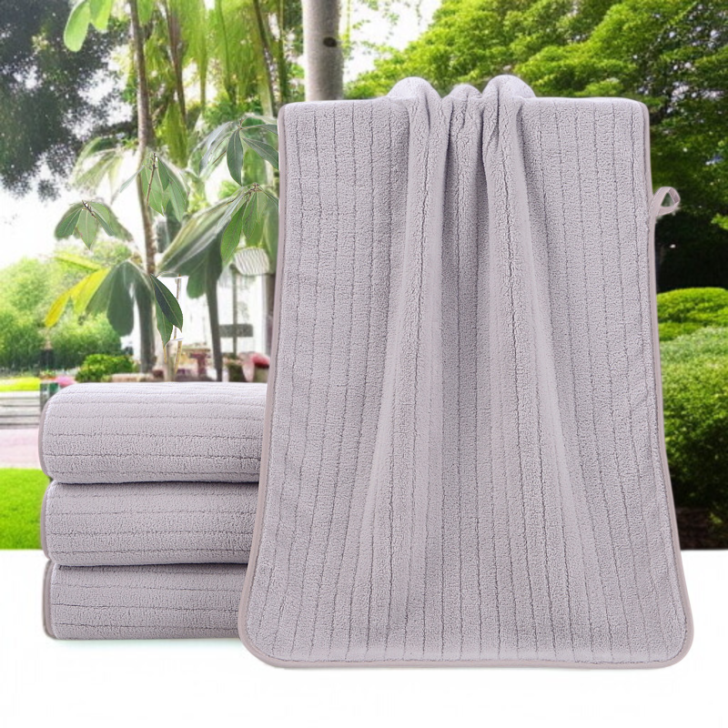 코랄 잔 가느다란 타월