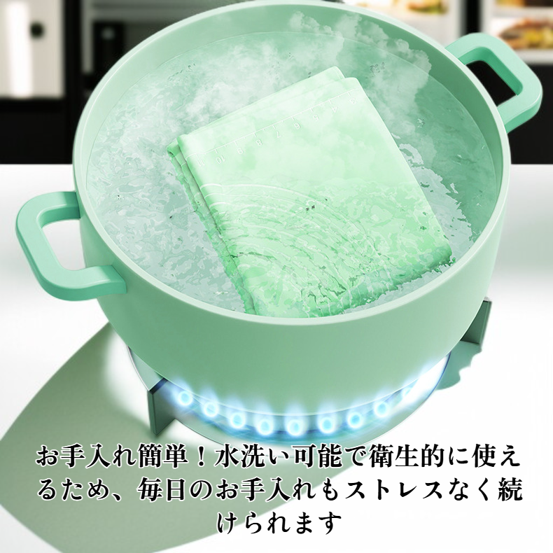 シリコンパッドの厚みを強調したクローズアップ