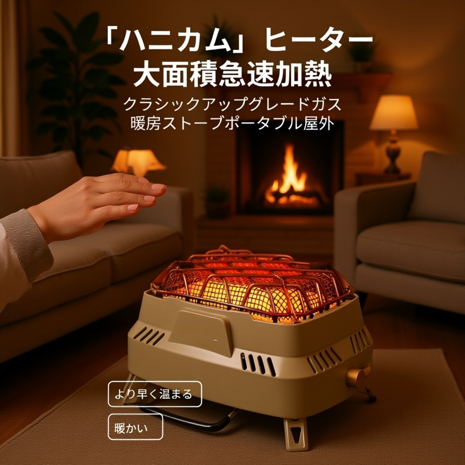 ポータブルカセット暖房ストーブ