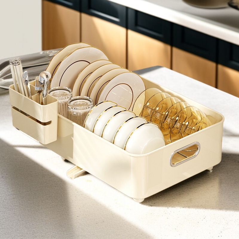 免打孔碗碟收納架 廚房碗碟晾乾架 筷子收納架 碗碟收納架