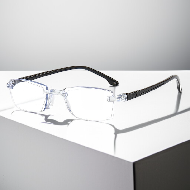 Unisex High-Definition Frameless Blue Light Blocking Reading Glasses