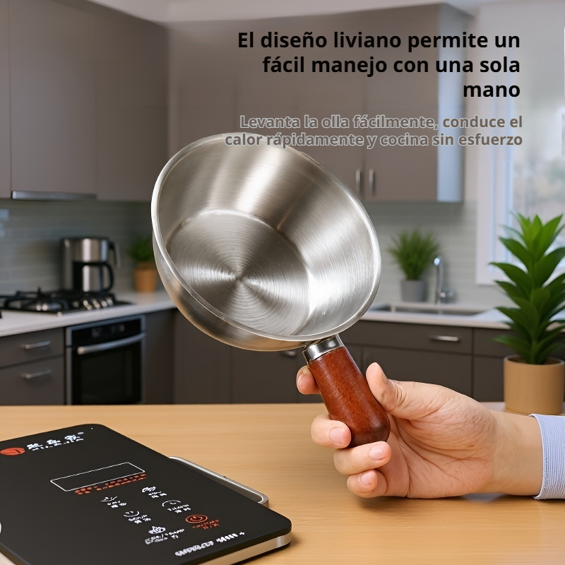 Olla multifuncional de acero inoxidable para sopa y fideos