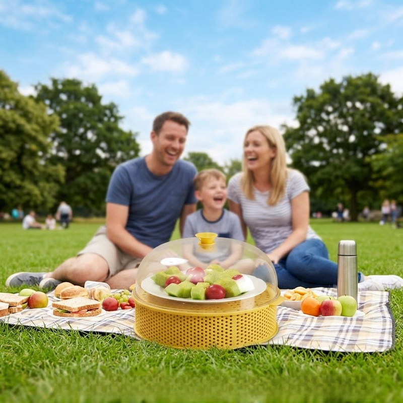 Kitchen Tableware Dust Cover, Multi-layer Organizer, Anti-fly and Anti-dust