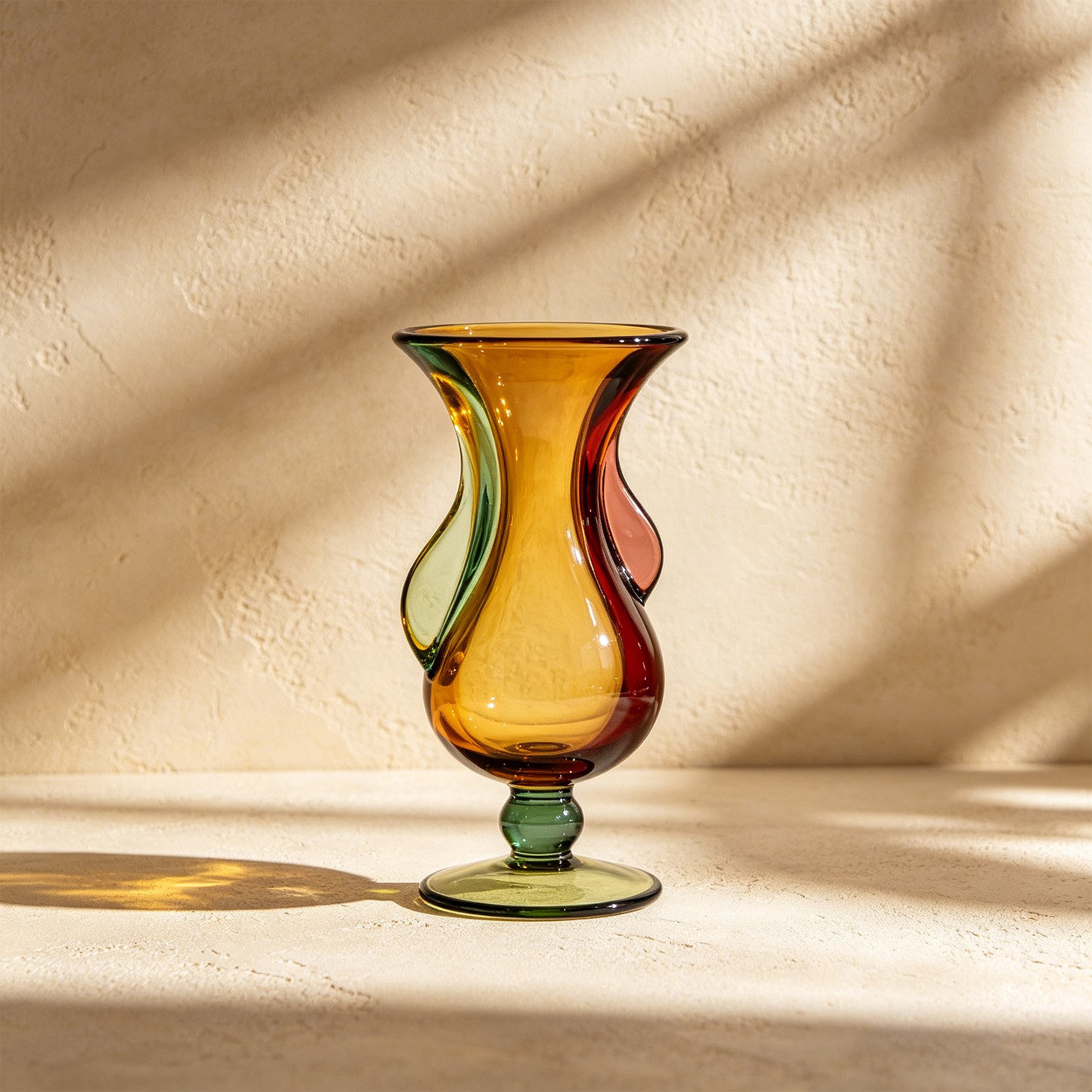 Decorative glass vase for modern home decor