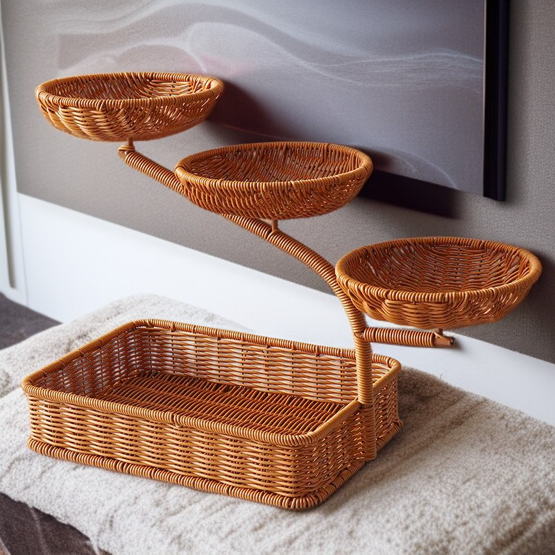 모조 라탄 트레이