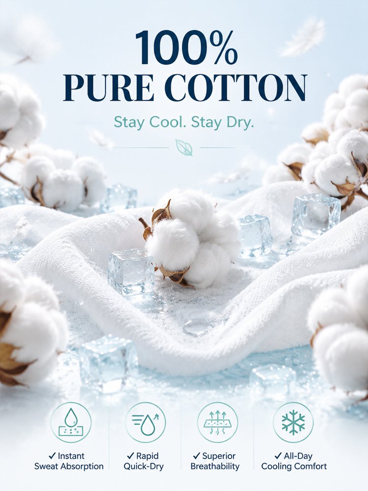 Hot-Weather Approved 100% Pure Cotton V-Neck Top - 80% OFF Flash Sale + 30-Day Risk-Free Full Refund