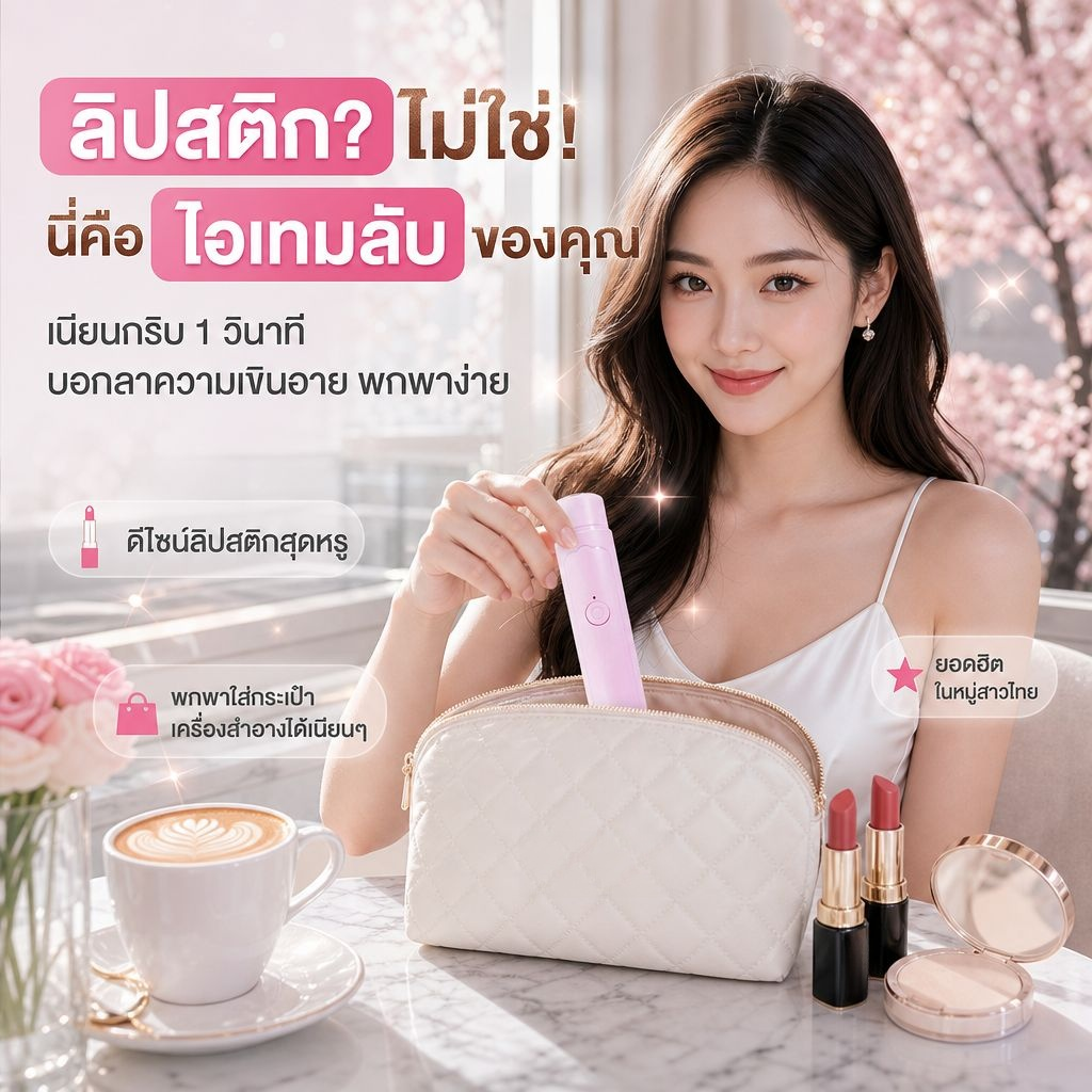 เครื่องโกนหนวดไฟฟ้าขนาดจิ๋วสำหรับกำจัดขน ใช้ได้ทั้งชายและหญิง ใช้งานได้ทั่วร่างกาย