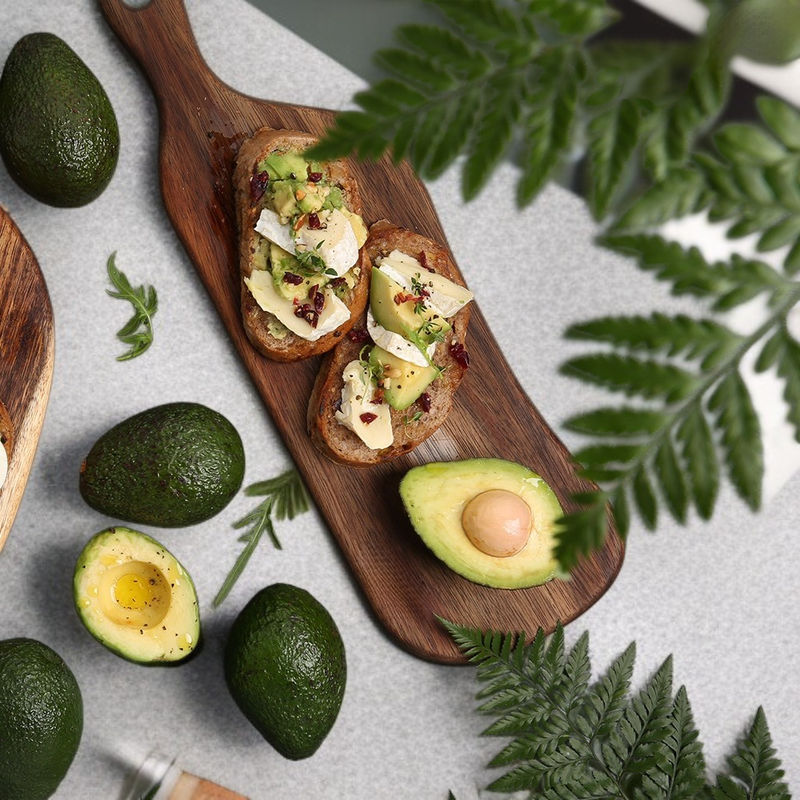 لوح تقطيع من خشب الأوبان الطبيعي بالكامل