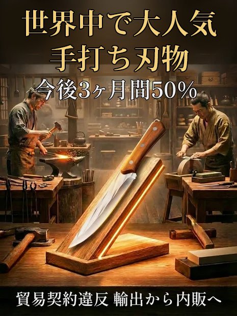 【百年の刃物工房】手打ち・文化包丁✨2026年お正月期間限定半額セール！