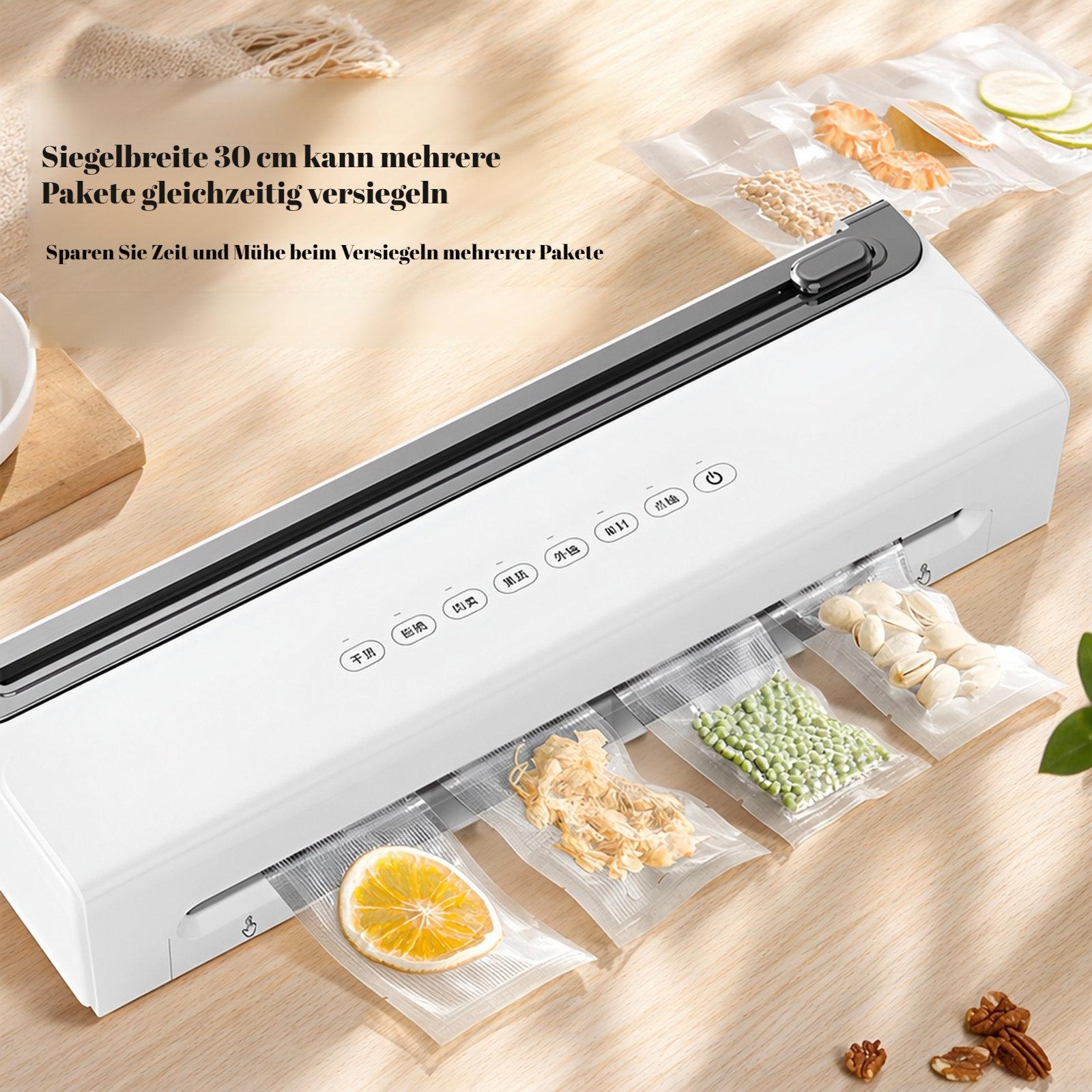 Tischventilator mit automatischer Oszillation, USB-Aufladung, Digitalanzeige,