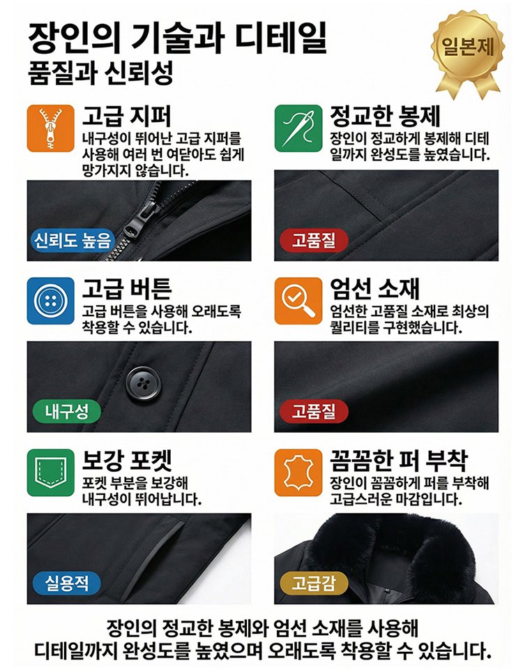 [충격 할인] 백화점 팝업 철수! 노마진 처분! 남성용 모피 파카