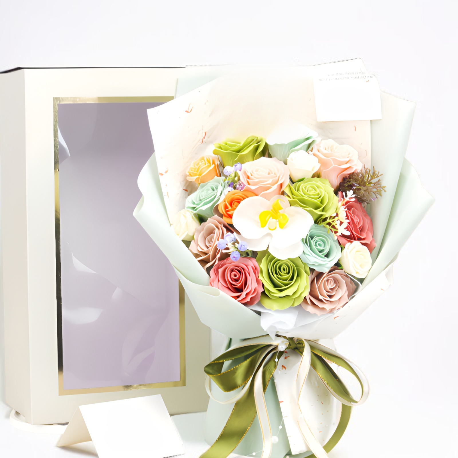 18 cajas de regalo de flores
