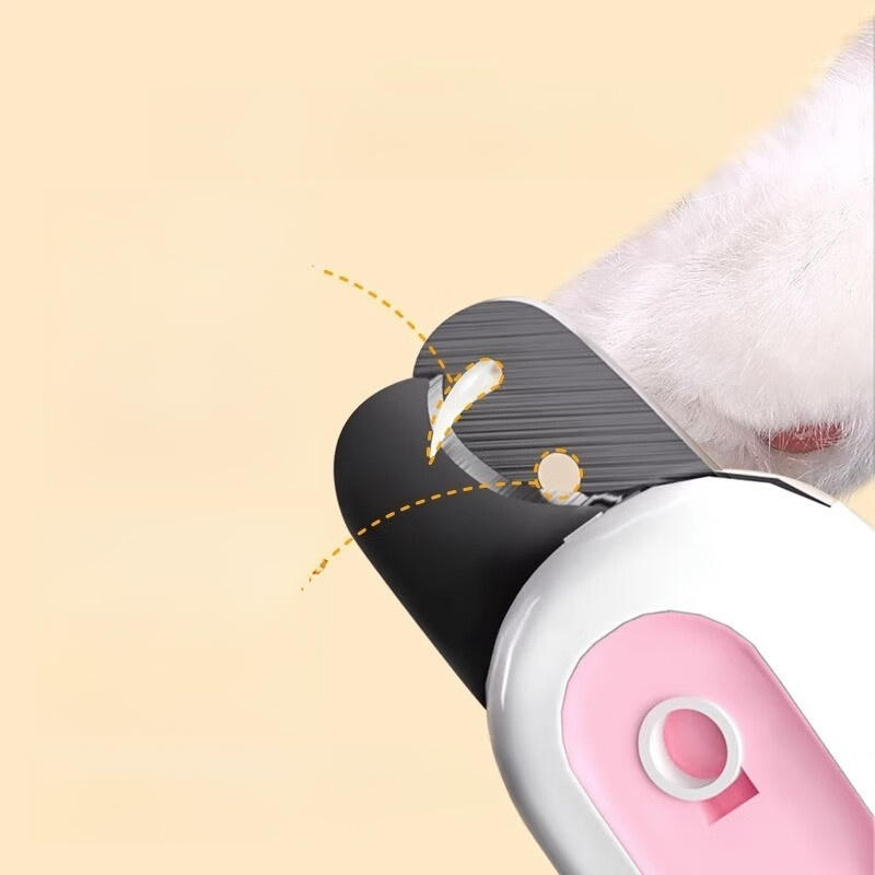 Cat nail clippers and file with light