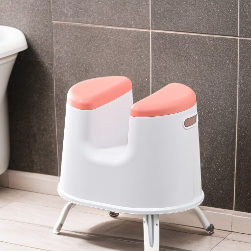 Multi-purpose Bathroom Stool, Safe and Comfortable Design for Home Use