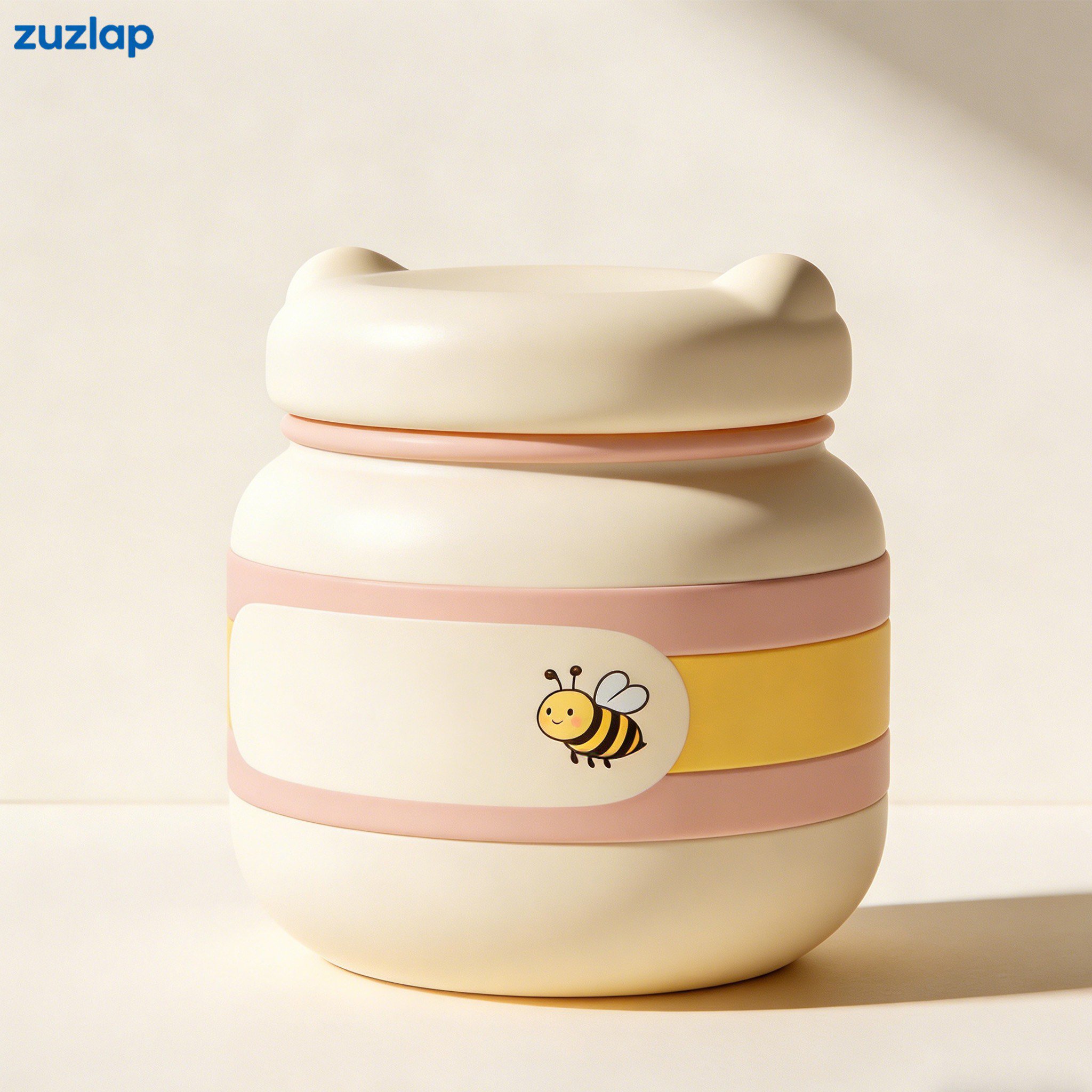 Three jars of pure natural honey