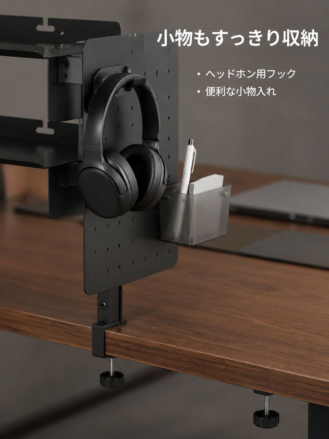 アップグレード版DIYデスク収納ラック 多機能シェルフ