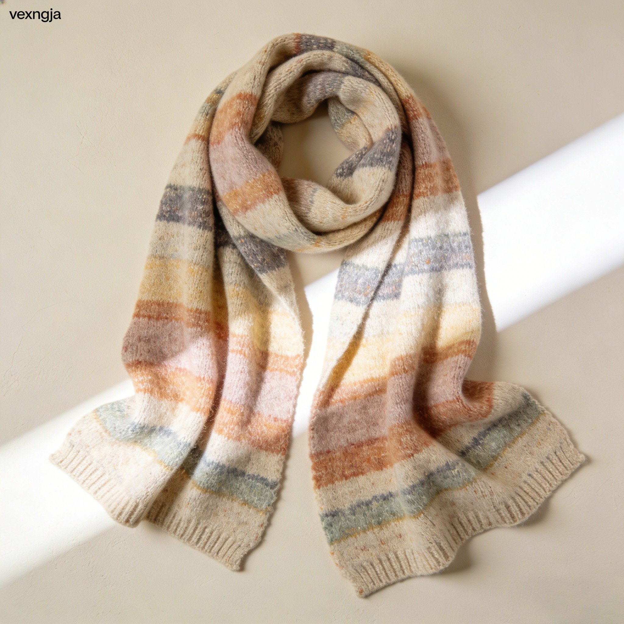 Autumn and winter warm knitted scarves