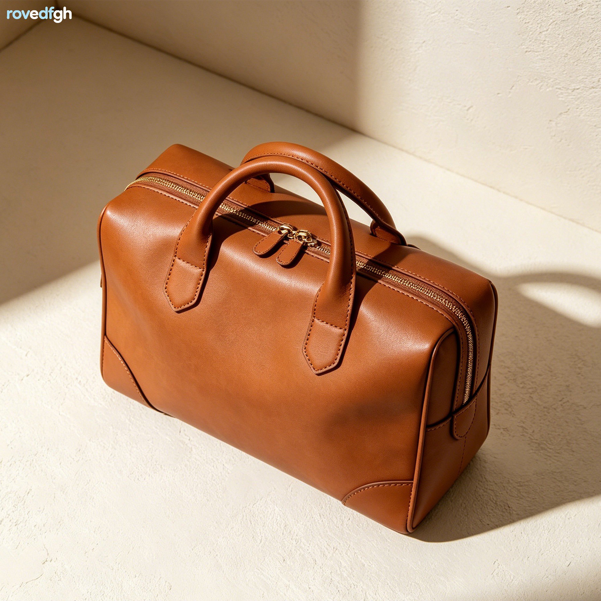 빈티지 가죽 바퀴 가방