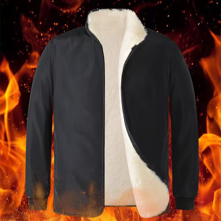 男士加厚羊毛棉襖