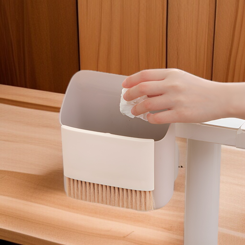 家庭用ミニほうきとちりとりセット、壁掛け式デスクトップ掃除用ゴミシャベル、紙吹雪収納ボックスセット