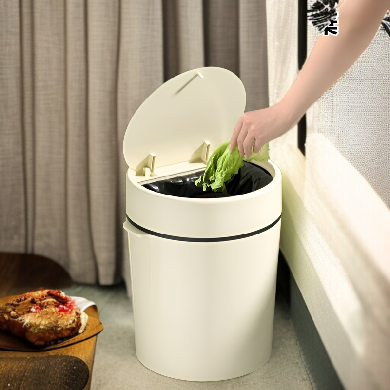 家庭用キッチン大口径ゴミ箱リビングルーム大容量ゴミ箱アロマセラピー収納収納バケツポップアップ蓋収納バケツ
