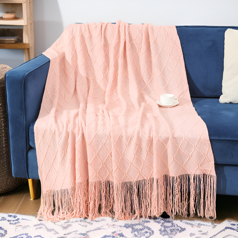 여름 사무실 담요 소파 덮개 여행용 블랑켓