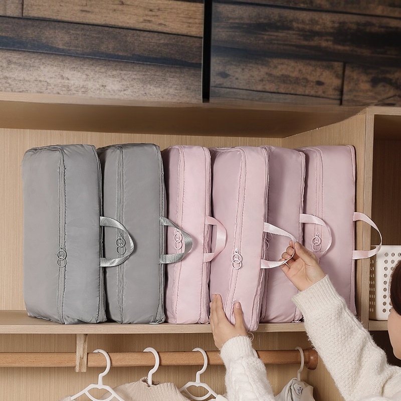 ポータブル衣類オーガナイザー 除菌拡張ディスペンサーバッグ 衣類収納バッグ 旅行衣類整理真空圧縮袋