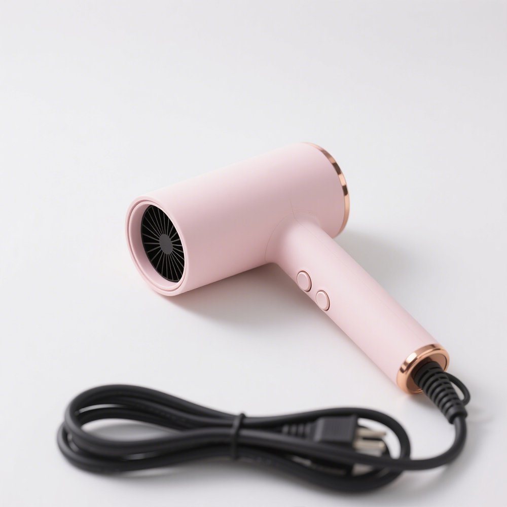 Detail ovládacího panelu fénu s ionty