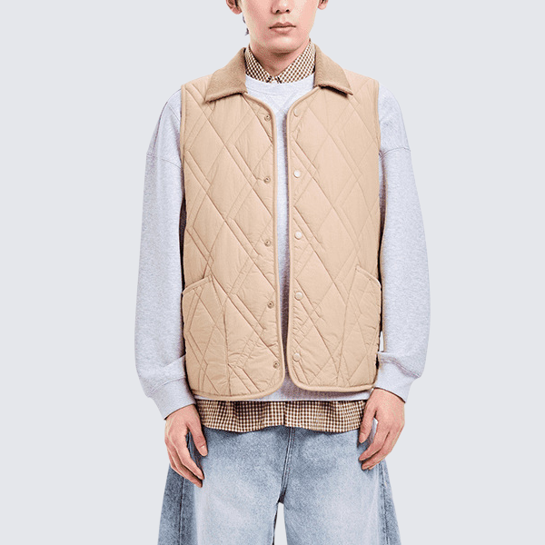 可拆領男女羊毛馬夾 