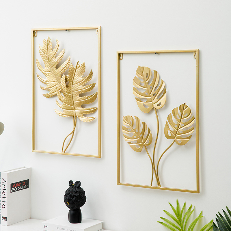 Moderner dekorativer Wandbehang aus Metallblatt