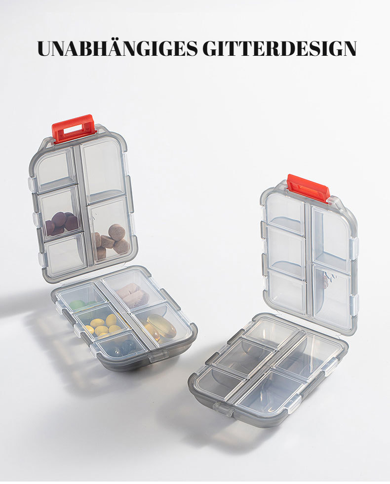 Versiegelte Pillenbox für sichere Medikamentenaufbewahrung