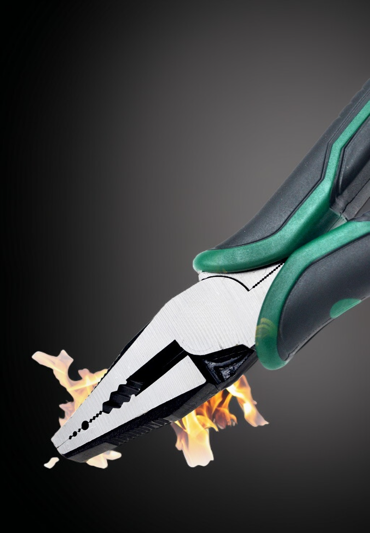 滑りにくいグリップ付きワイヤーカッター