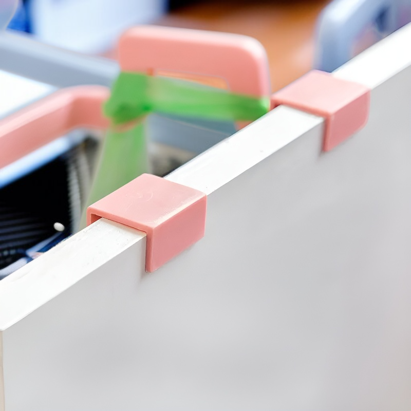 주방문 뒷면 걸이식 휴지통 거치대 가정용 캐비닛 문 뒤 걸레 선반