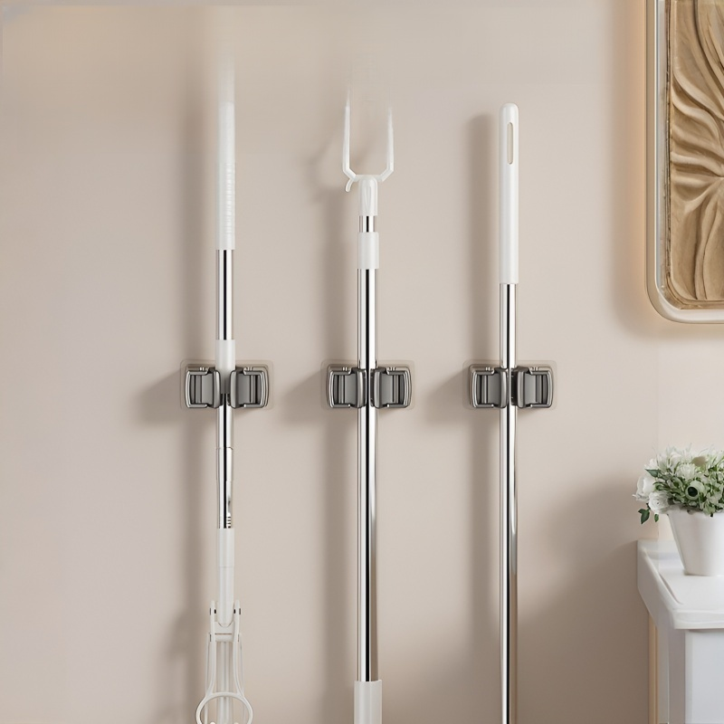 No-Drill Cleaning Tool Holder for Bathroom