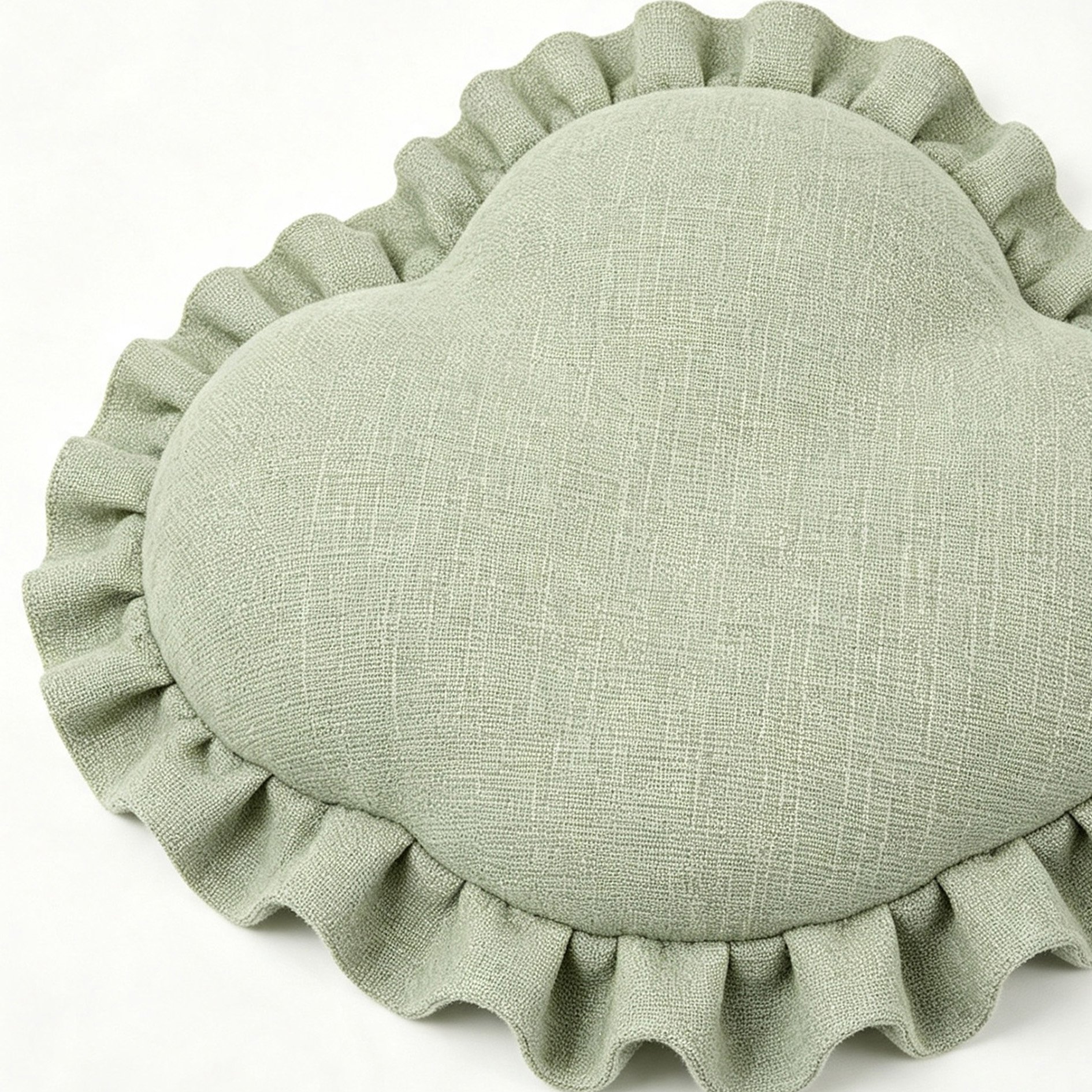 Luxurious cotton and linen bay window cushion on window seat
