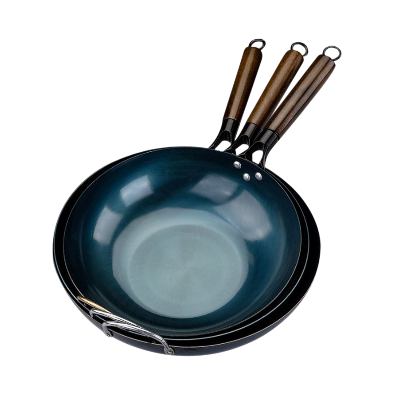 กระทะเหล็กบ้านไม่เคลือบผิว