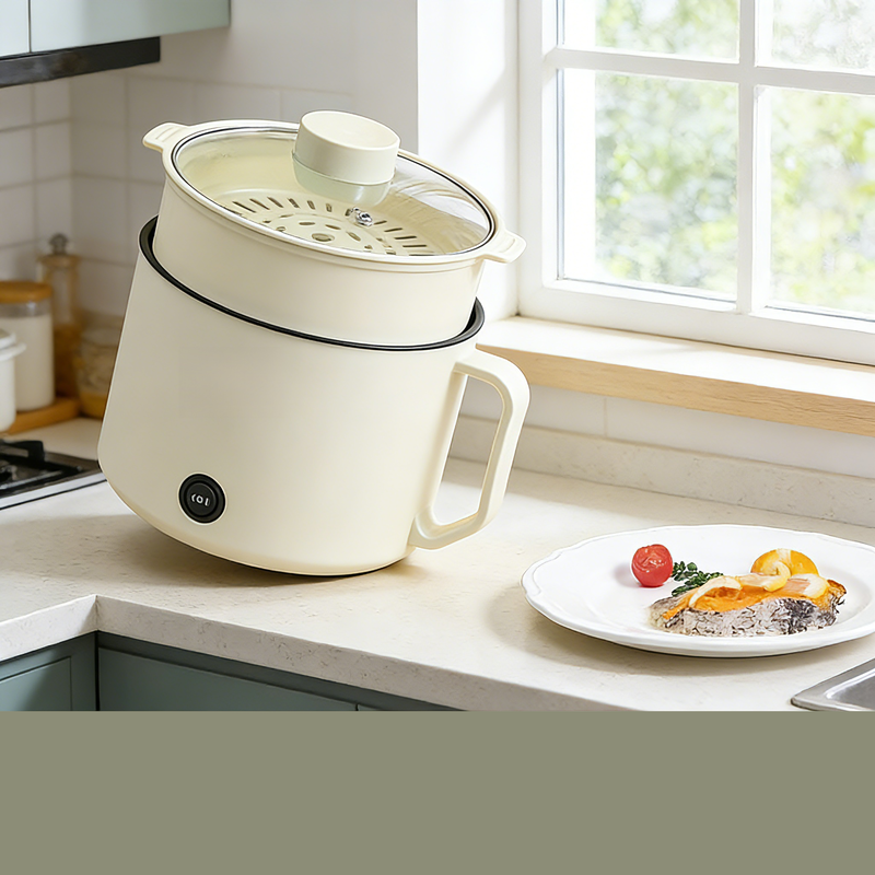 寝室用多用途電気鍋、ミニ鍋で手軽に麺調理