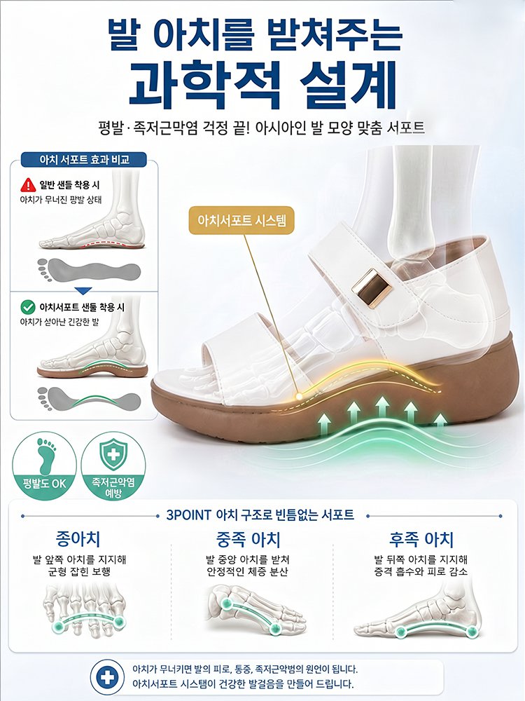 미니멀 로만 스타일 샌들