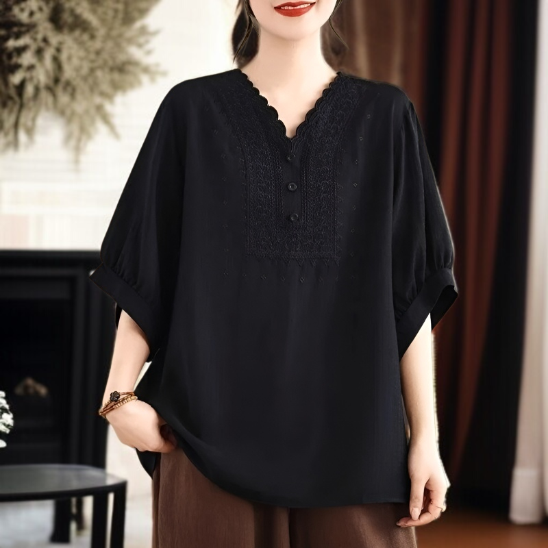 여유로운 핏의 여성 빅사이즈 여름 옷