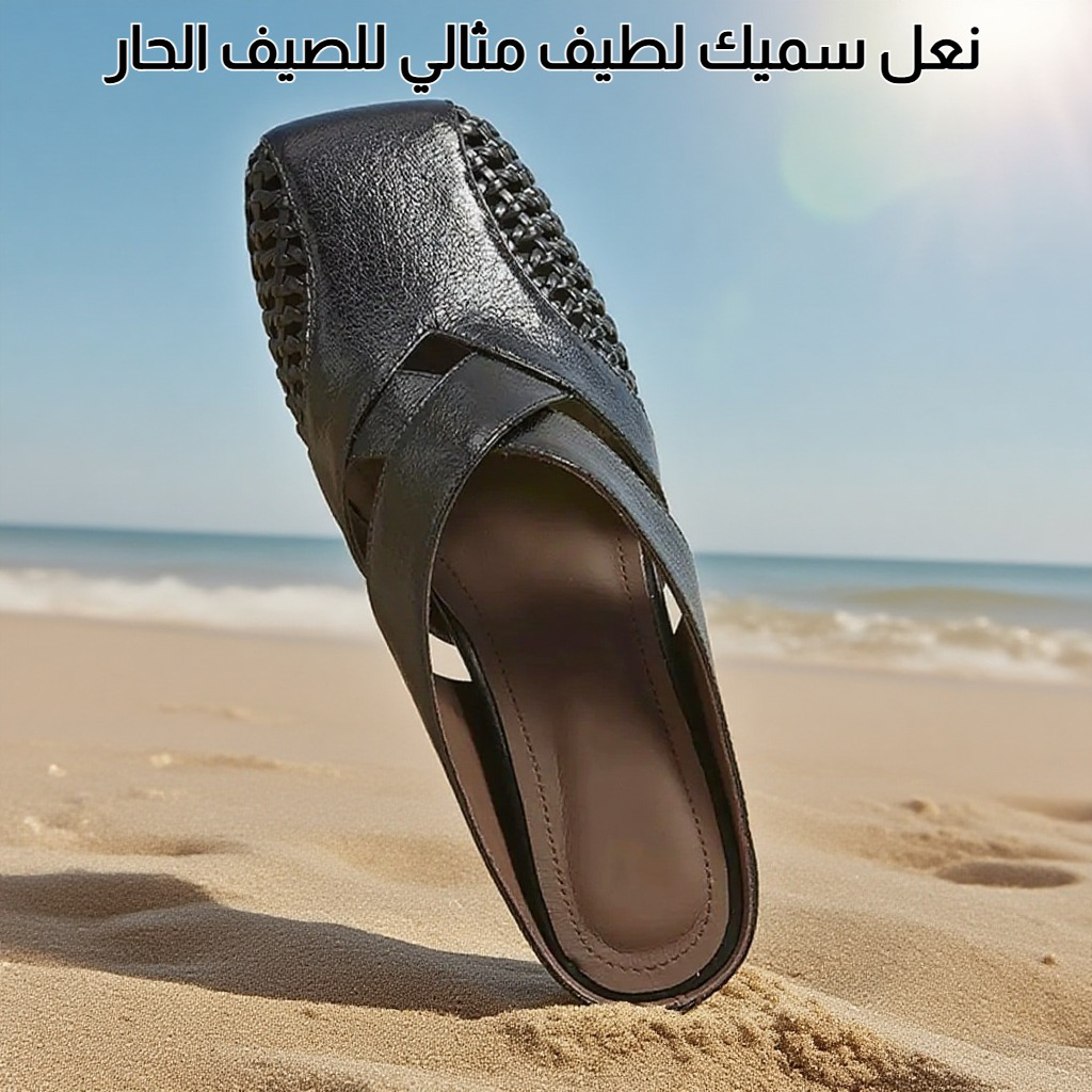 صندل نسائي ذو مقدمة مربعة