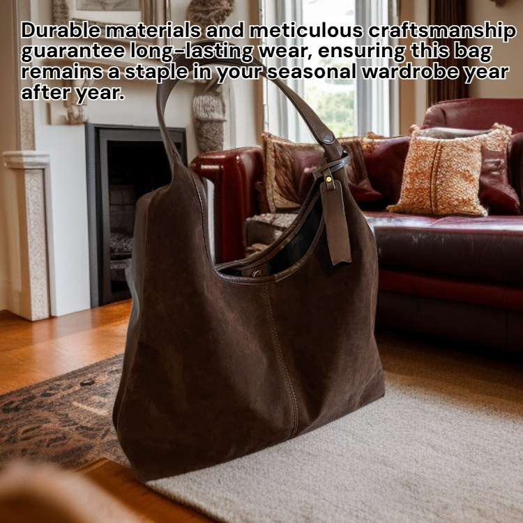 Suede Retro Bread Bag, Fashion Crossbody for Autumn and Winter