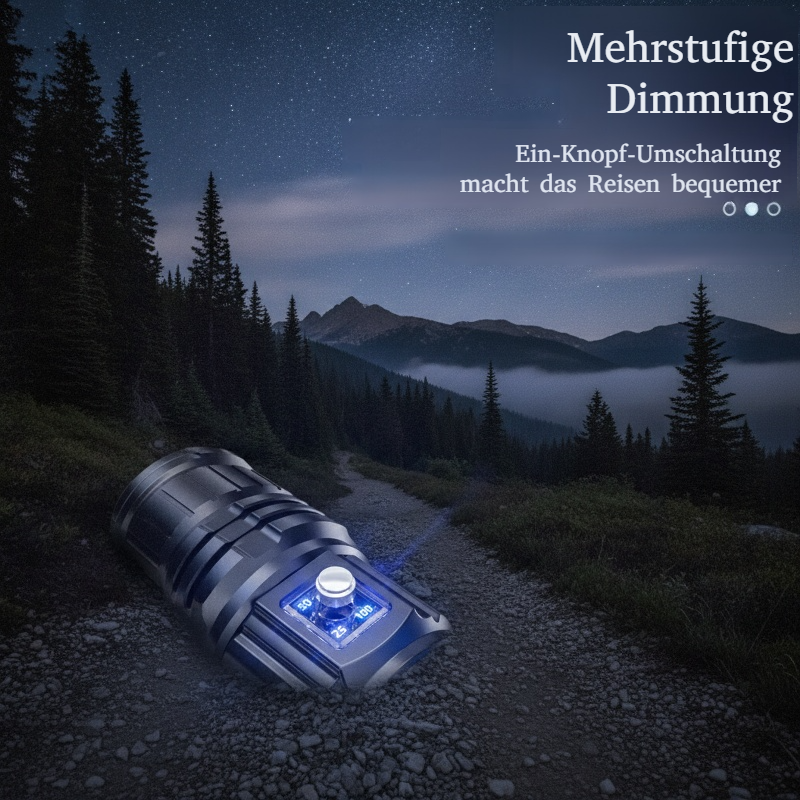 Vielseitig einsetzbare Taschenlampe für Innen und Außen