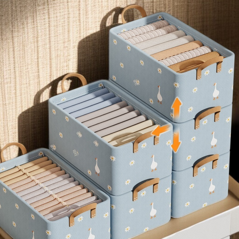 패브릭 접이식 수납함 옷장 의류 수납함 서랍형 수납함