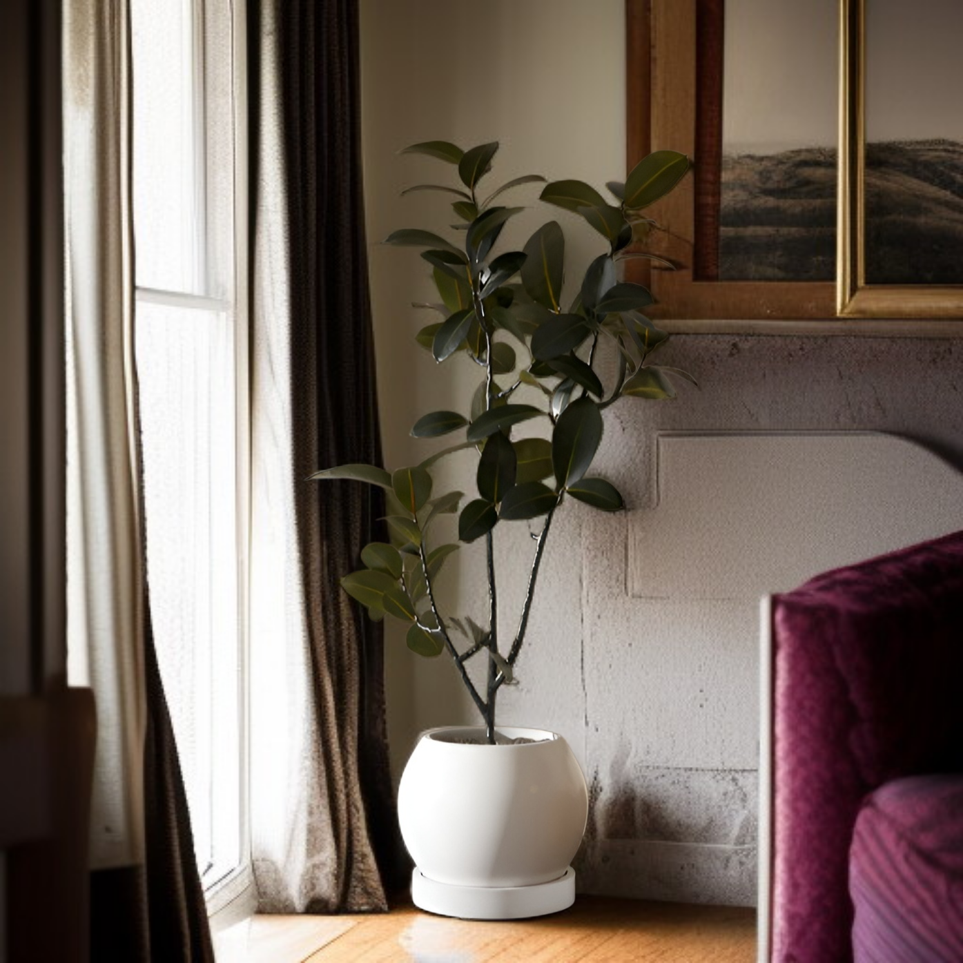 ฐานรองกระถางต้นไม้เคลื่อนที่ได้ พร้อมกล่องเก็บน้ำแบบลิ้นชัก เงียบและไม่รบกวน