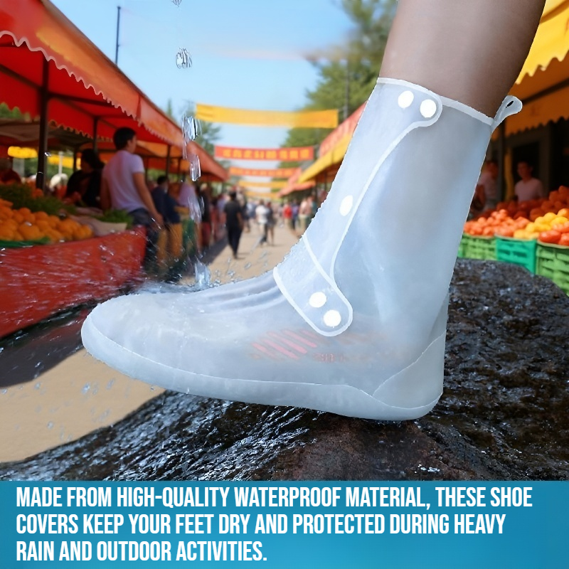 Men's and women's outdoor rainproof shoe covers