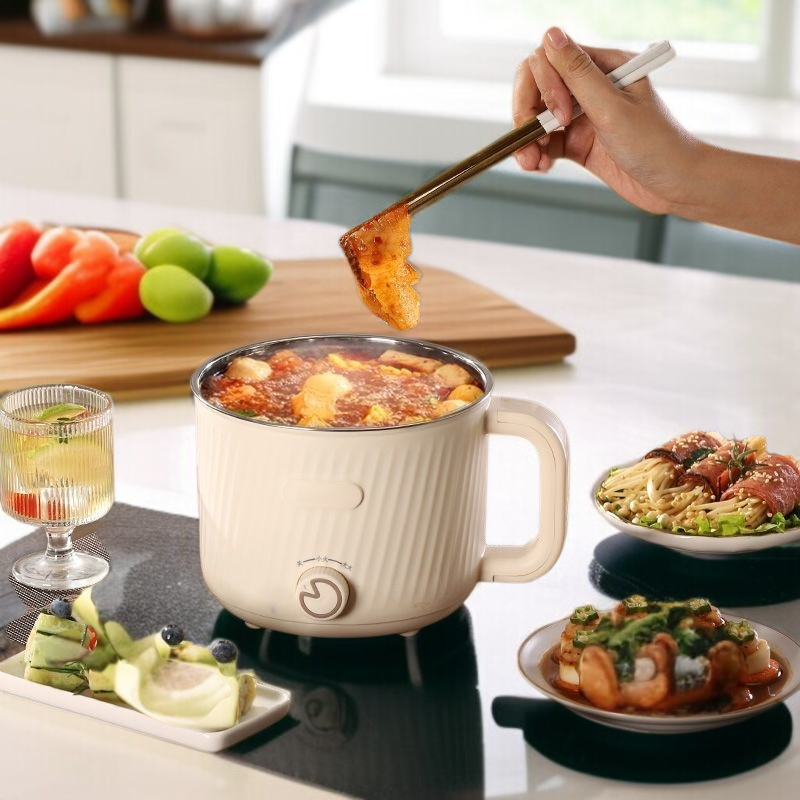 Student dormitory small stainless steel nonstick electric hot pot