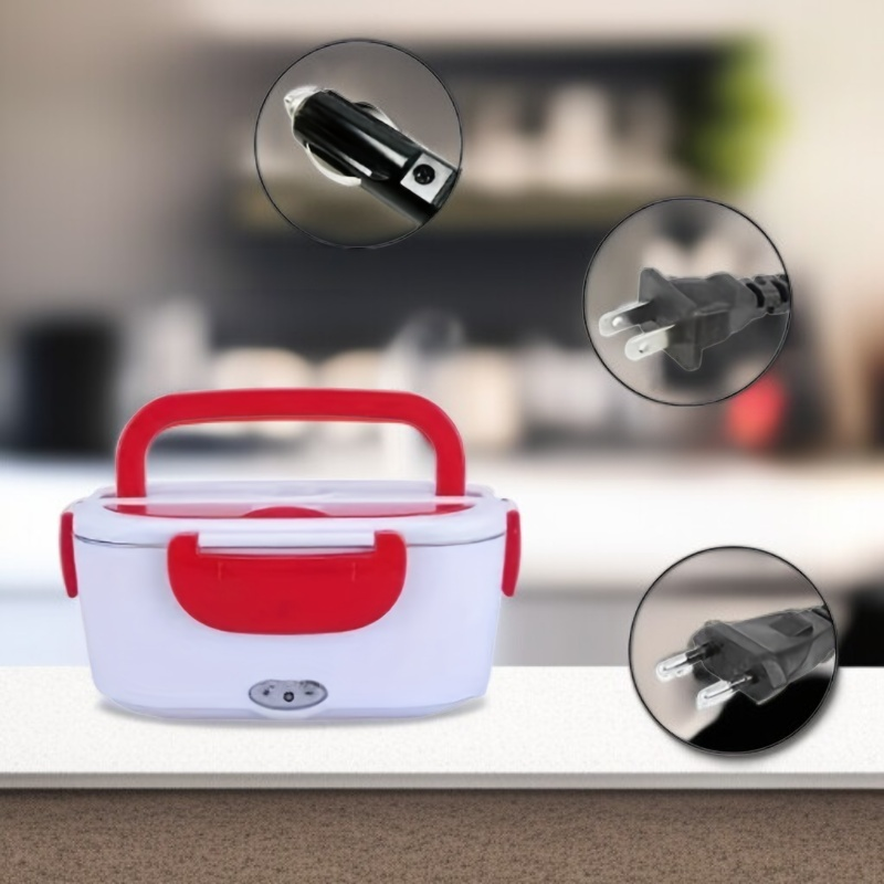 العربية：صندوق غداء كهربائي محمول للتدفئة مع وظيفة العزل للاستخدام المنزلي والسيارة