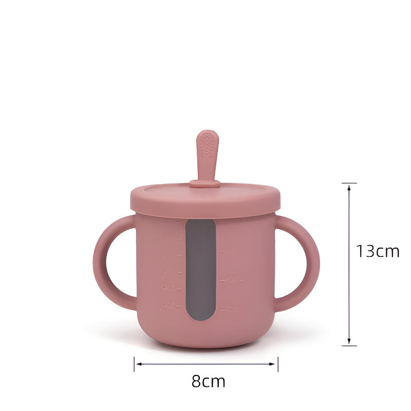 食品級透明矽膠杯便攜戶外水杯