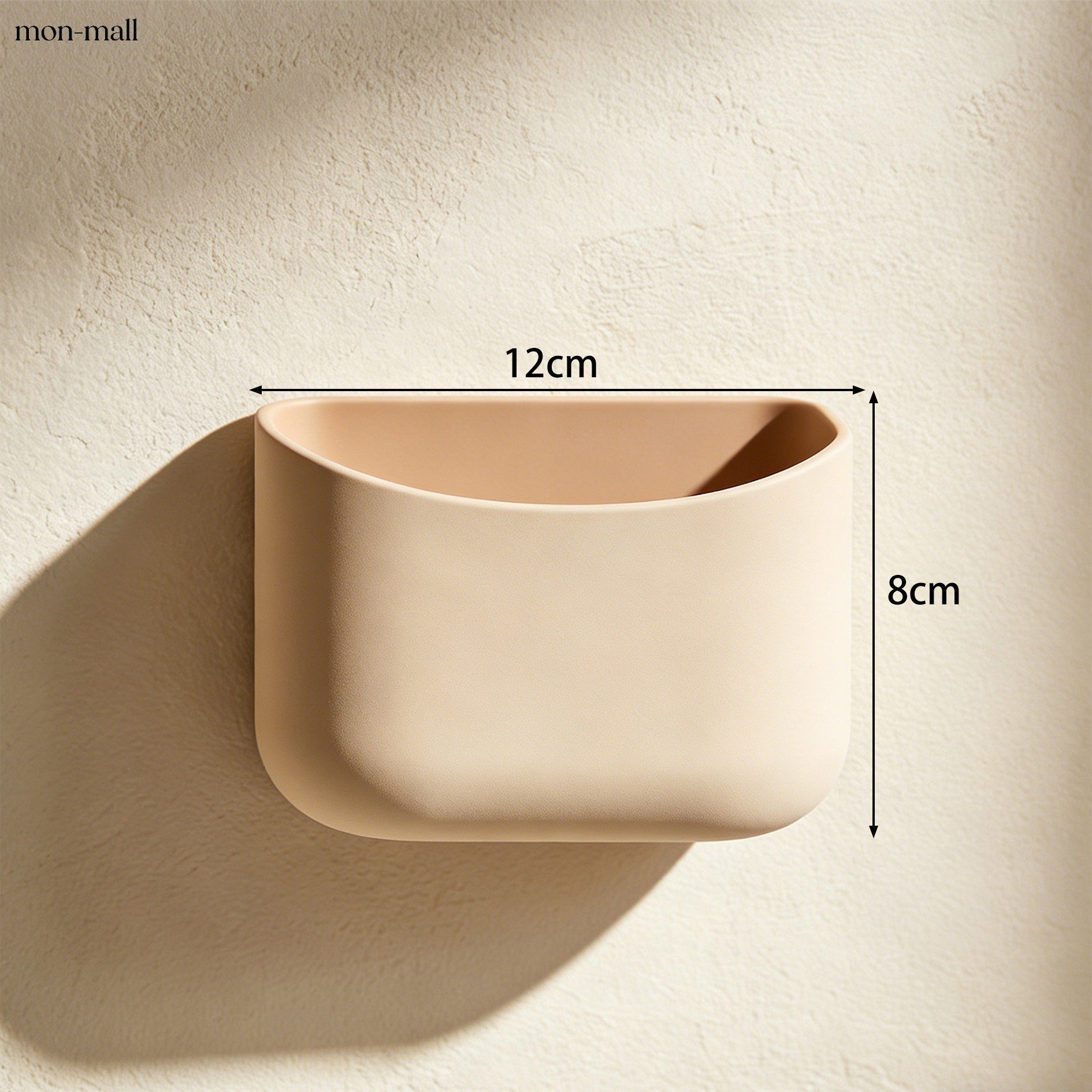 Tool-free bedside organizer hanging on side of bed